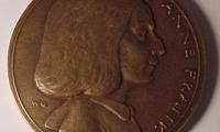 German Medal Commemorating Anne Frank