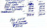 Edwin D. Rose's cemetery account statement from Kneseth Israel, beginning September 1978