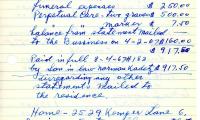 Eugene Schottenstein's cemetery account statement from Kneseth Israel, beginning July 20, 1967
