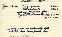Zisel Statman's cemetery account statement from Kneseth Israel, beginning in 1950
