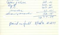 Anna Sway's cemetery account statement from Kneseth Israel, beginning July 18, 1979