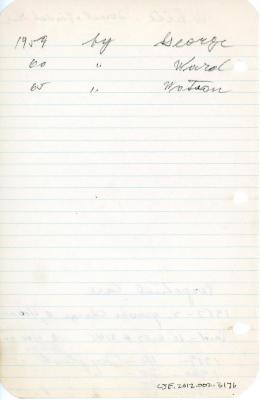 Israel White's cemetery account statement from Kneseth Israel, beginning in 1957