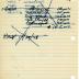 Sam Vigran's cemetery account statement from Kneseth Israel, beginning November 7, 1933