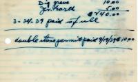 Dora Zeff's cemetery account statement from Kneseth Israel, beginning January 2. 1938