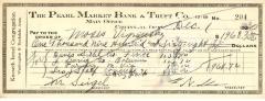 Check from Kneseth Israel Congregation to Moses Vigransky for $1968.72, dated December 1, 1930