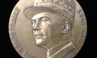 French Medal in Honor of Charles Delestraint, leader of the Armée Secrète during WWII in France, Executed in Dachau