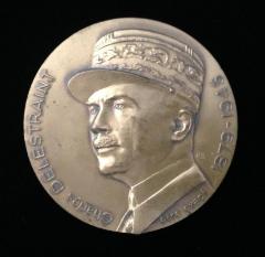 French Medal in Honor of Charles Delestraint, leader of the Armée Secrète during WWII in France, Executed in Dachau