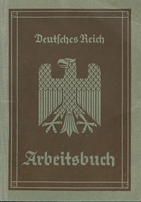 Deutlches Reich Arbeitsbuch