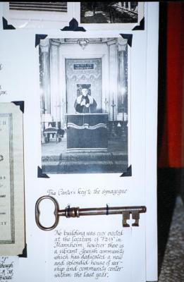 Photo of "The Cantor key to the synagogue"