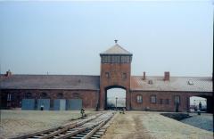 Photo Train Entrance to Auschwitz 