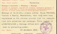 Red Cross Document Notifying of Acceptance for Exchange