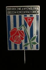 Pin Issued for the 30th Anniversary of the Liberation of the Concentration Camps