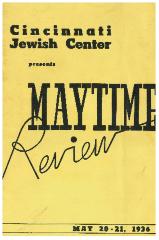 Cincinnati Jewish Center Presents: Maytime Review