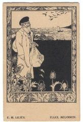 Ellul Melodies Postcard by Ephraim Moshe Lilien (1920)