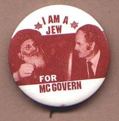 "I am a Jew for McGovern" Pinback Button