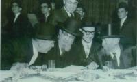 Rabbi Eliezer Silver and Rabbi Yaakov Yitzchok Ruderman at Unidentified Wedding