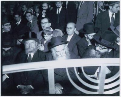 Rabbi Eliezer Silver, Rabbi Aharon Kotler and Rabbi Yitzchak Hutner at Unidentified Event
