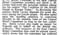 Article Regarding Memorial Meeting Held in Cincinnati for Jews Who Died in World War I