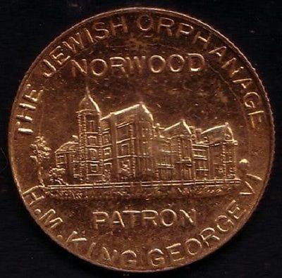 Norwood Jewish Orphanage 1937 Coronation Medal of George VI & Elizabeth