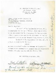 New Hope Congregation Burial Society - Letter to Sigfried Kugelman Regarding Loan to New Hope Congregation for Building Improvements  - April 24, 1950