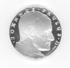 Medal Commemorating the Papal Visit of Pope John Paul II to the Auschwitz Birkenau Concentration Camp in 1979.
