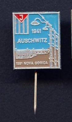 Auschwitz Commemorative Pin from 1981