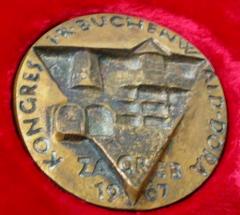 Medal Issued for the Kongress FR Buchenwald Dora held in Zagreb in 1967