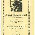 Musical Program for Josef Rosenblatt accompanied by Abracha Konevsky, Concert at Emery Auditorium Program, November 18, 1923, Cincinnati, Ohio