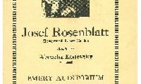 Musical Program for Josef Rosenblatt accompanied by Abracha Konevsky, Concert at Emery Auditorium Program, November 18, 1923, Cincinnati, Ohio