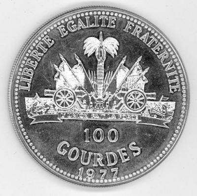 The Republic of Haiti Coin Commemorating Sadat’s Visit to Jerusalem