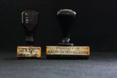Synagogue Ink Stamps from Kneseth Israel Congregation in Cincinnati, Ohio
