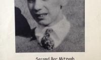 Program from the Second Bar Mitzvah of Ernst Kahn