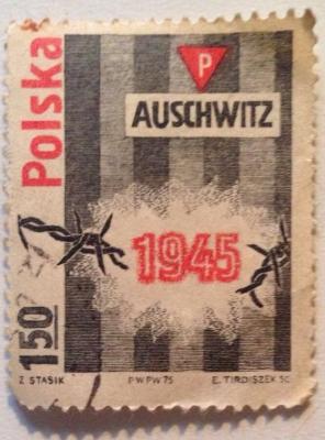 Polish (Polska) Stamp Commemorating the 30th Anniversary of the Liberation of Auschwitz 