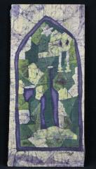 Fabric Depiction of  Stained Glass Window by Felice P. Benik