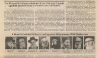 Article on 100th Anniversary of the Agudath HaRabbonim in 2012