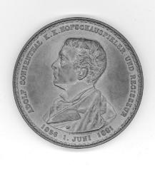 Medal Commemoratingthe 25th Anniversary of Adolph Sonnenthal at the Burg Theater