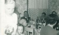 Picture of Rabbi Eliezer Silver at the 1954 Birthday Party of Rivka Goldberg and Abe Alper in Cincinnati, Ohio