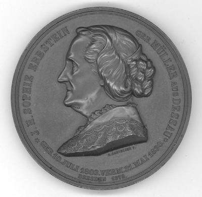 Golden Wedding Anniversary (50th) Medal from 1878 of Sophie and Julius Theodor Erbstein