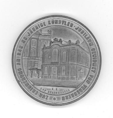 Medal Commemoratingthe 25th Anniversary of Adolph Sonnenthal at the Burg Theater