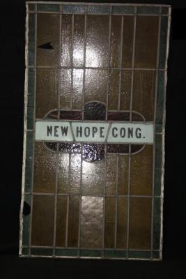 Stained Glass Window from New Hope Congregation
