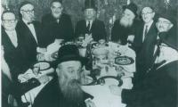 Rabbi Eliezer Silver with other Rabbanim at the Agudas HaRabonim Conference