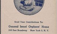 Emergency Fund Stamps for General Israel Orphans’ Home for Girls