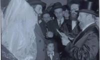 Rabbi Eliezer Silver Under the Chuppah at an Unidentified Wedding