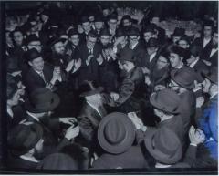 Rabbi Eliezer Silver Dancing with the Chassan at an Unidentified Wedding