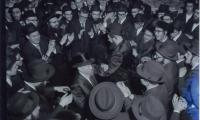 Rabbi Eliezer Silver Dancing with the Chassan at an Unidentified Wedding
