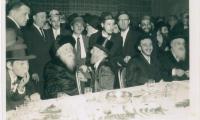 Rabbi Eleizer Silver Seated at an Unidentified Wedding