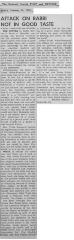 Editorial Regarding Attacks on Rabbi Eliezer Silver and the Kosher Industry from 1958 in the National Jewish Post and Opinion