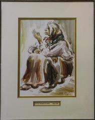 "An Old Woman of Safad" by David Gelboa