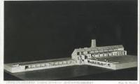 Auschwitz-Birkenau Postcard Showing a Model of a Crematorium in Cross Section
