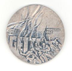 Medal Issued to Commemorate the 40th Anniversary of the Warsaw Ghetto Uprising